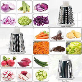 YOUCZON Rotary Cheese Grater suction base stabilizes use on smooth surfaces