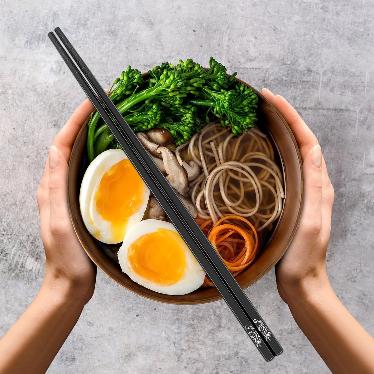 Youda titanium chopsticks, 16 g ultra-light, ideal for backpacking and camping.