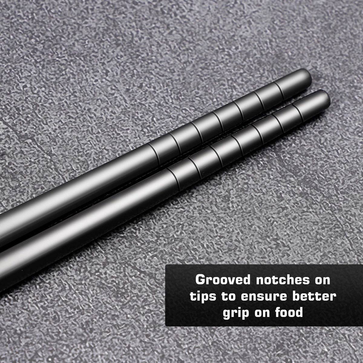 Youda titanium chopsticks with Loong design cloth bag, elegant home dining set.