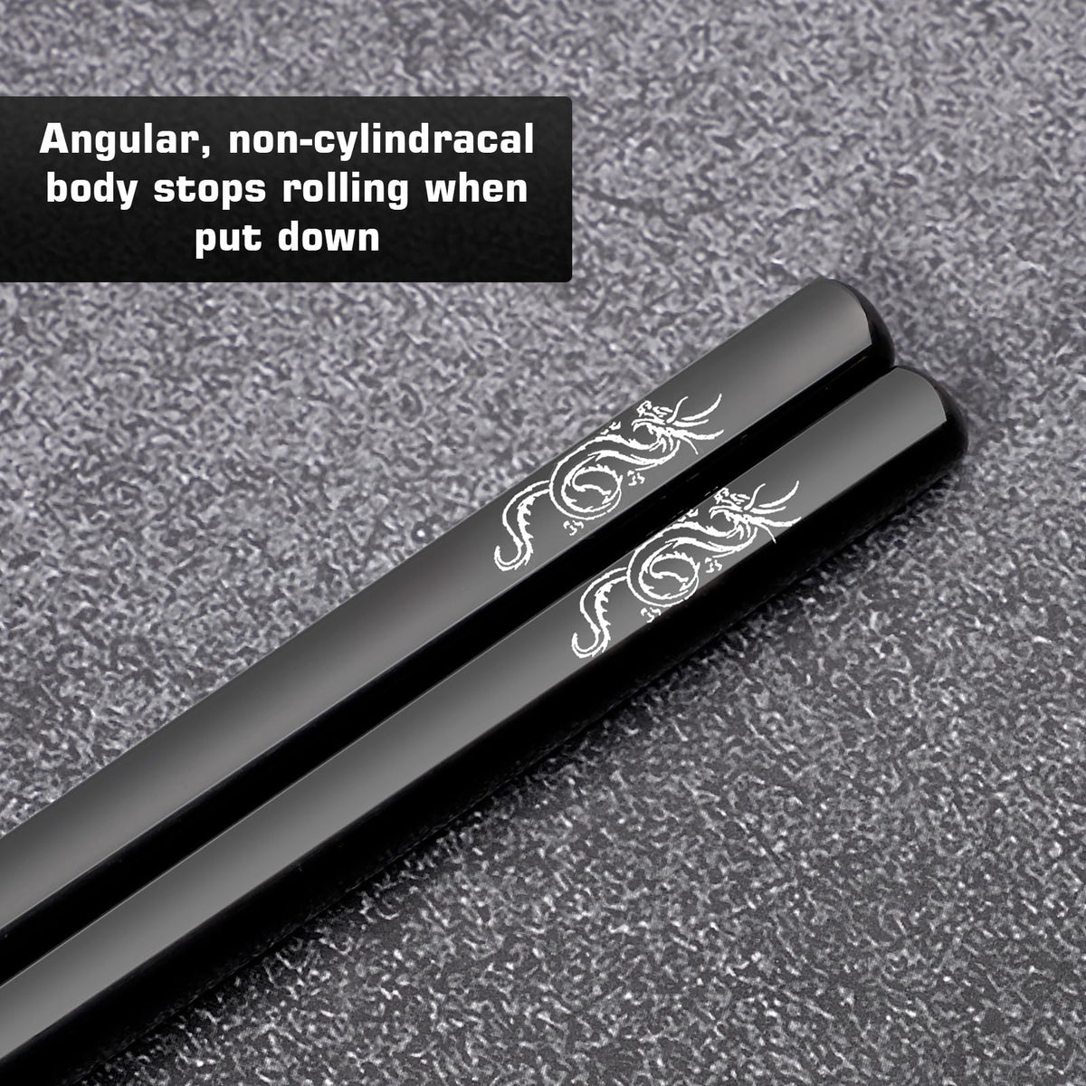 Youda titanium chopsticks with portable plastic case, convenient for travel and picnics.