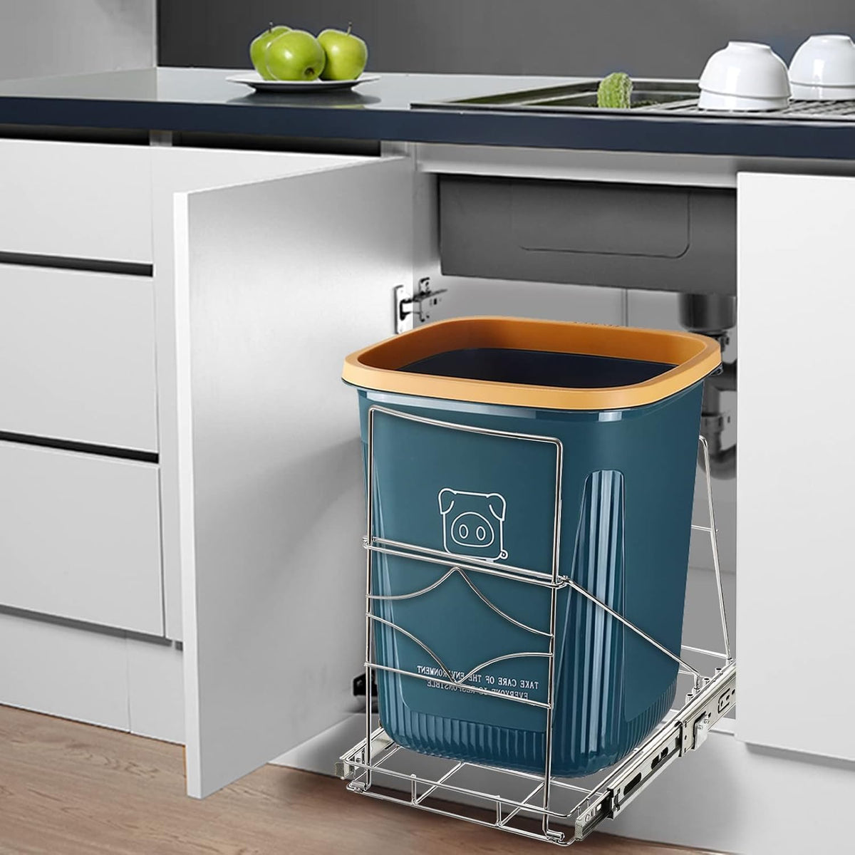 Youeon 100-pound capacity cabinet drawer supports durable use under the sink