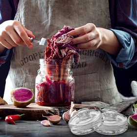 Youeon clear glass weights offer a timeless look for jars and DIY projects.