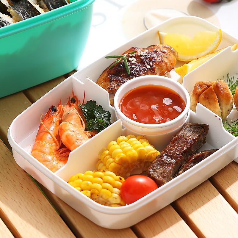 Youeon compact lunch box fits in backpacks for daily meals.