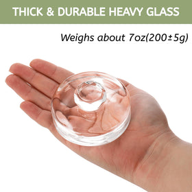 Youeon diamond-handle fermentation weights easy to insert and remove from jars.