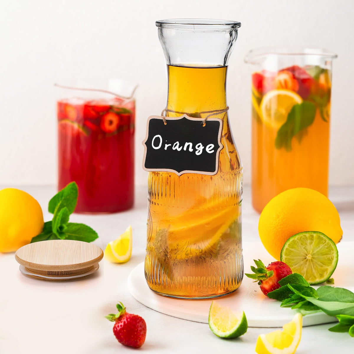 Youeon dishwasher-safe glass carafe for easy cleanup.