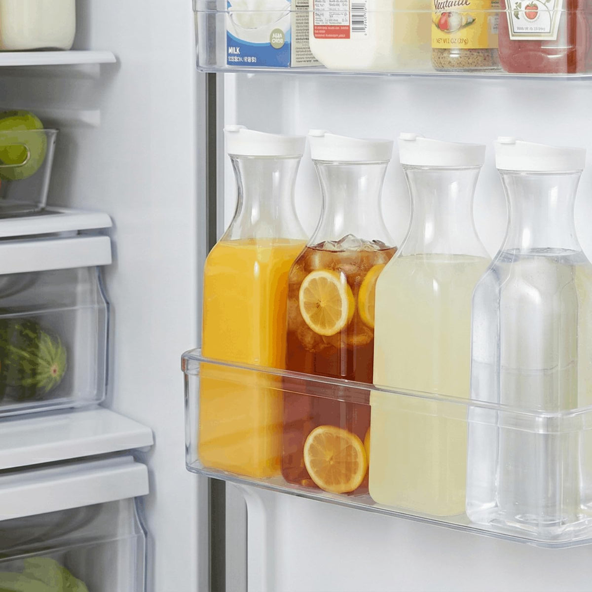 Compact 12.5-inch height fits standard refrigerator doors