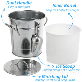 Carrying handles on the YOUEON ice bucket for easy transport