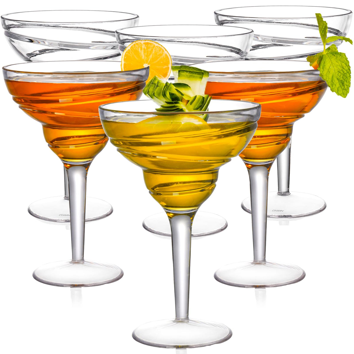 Youeon stemmed margarita glasses for elegant outdoor entertaining
