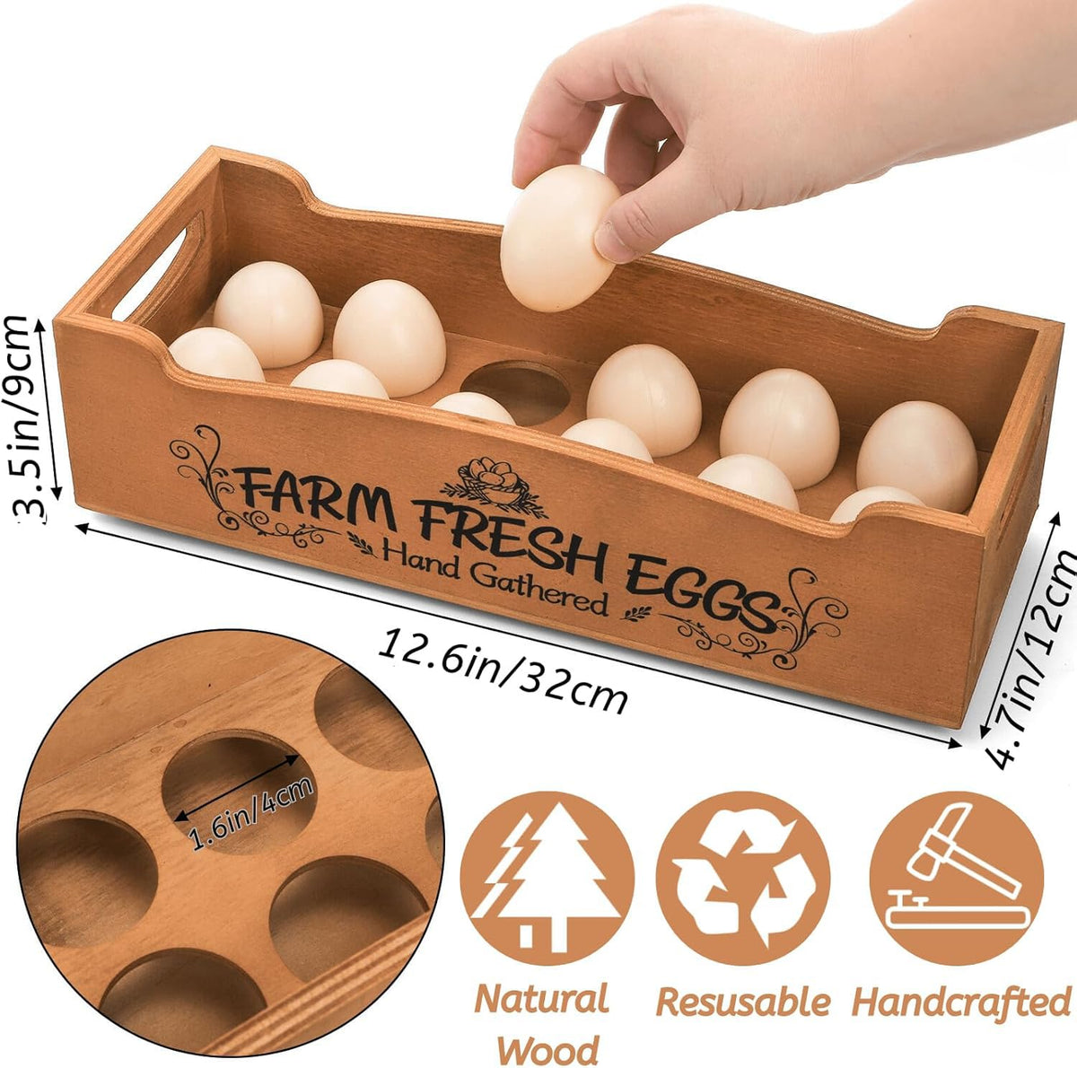 Youeon two-tier design saves counter space while keeping eggs accessible.