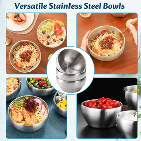 Youeon tapered-bottom nesting design provides comfortable grip and stable placement.