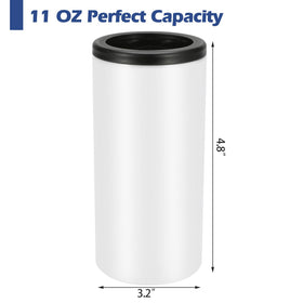 YOUKE OLA 12oz slim can cooler coating close-up for vibrant sublimation results.