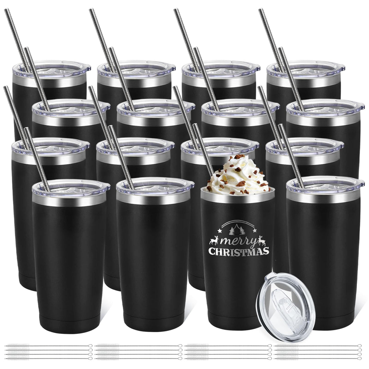 YOUKE OLA 16-pack tumbler with lid for on-the-go beverages.
