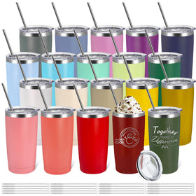 YOUKE OLA 20-pack multicolor tumbler set for versatile daily use
