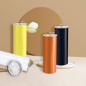YOUKE OLA 20oz pink tumbler ready for personalized DIY designs.