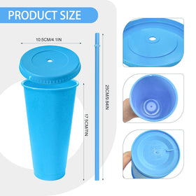 YOUKE OLA 24oz glitter tumbler with lid, ideal for on-the-go coffee.