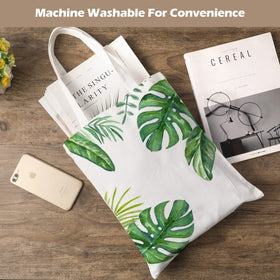 YOUKE OLA blank canvas tote white for effortless decorating.