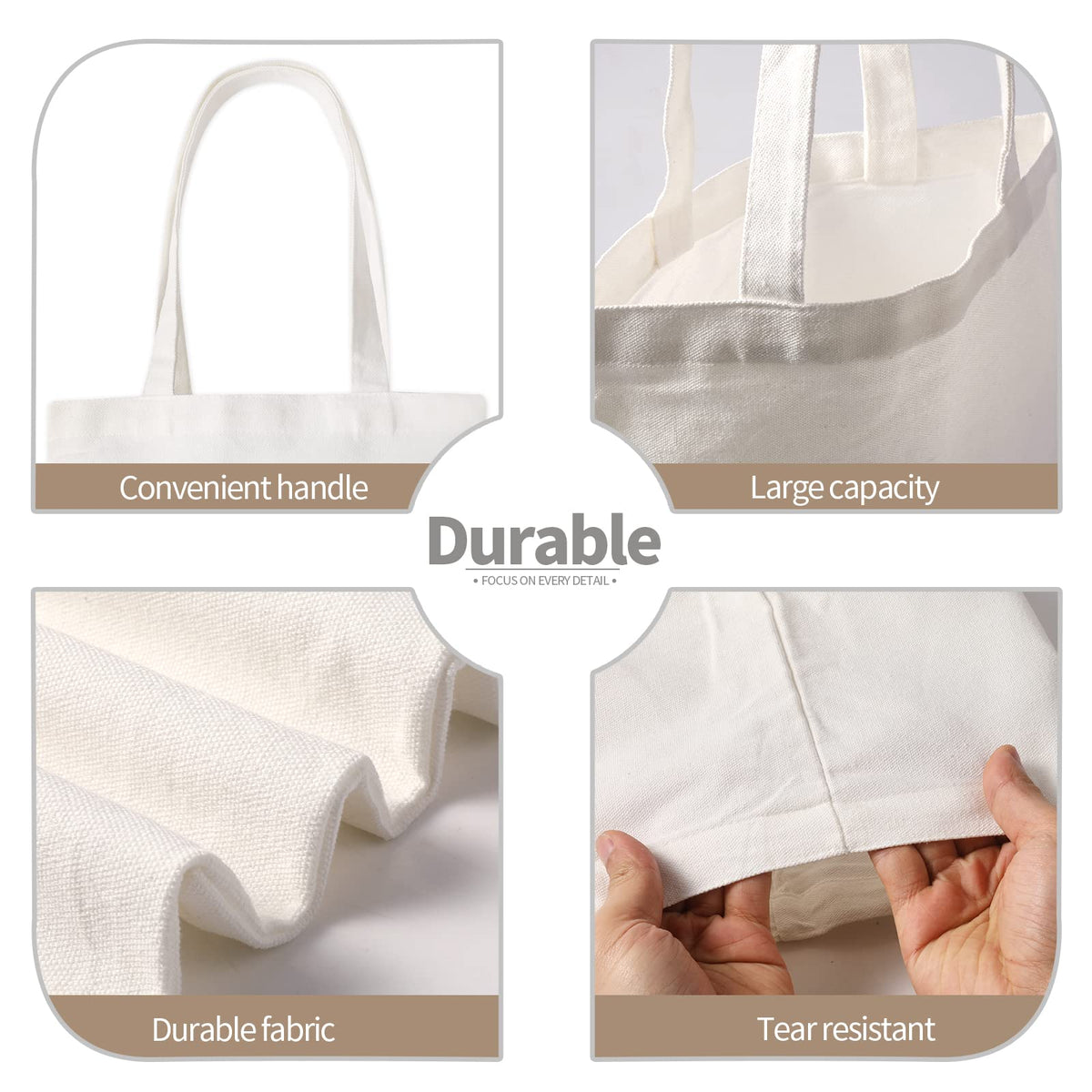 YOUKE OLA canvas tote bag for screen printing and embroidery projects.