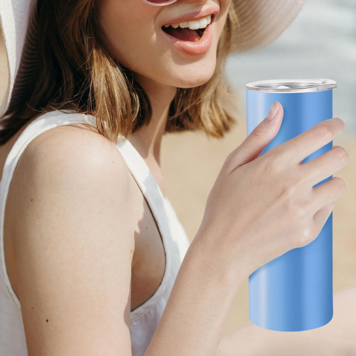 YOUKE OLA fits most car cup holders for on-the-go use.