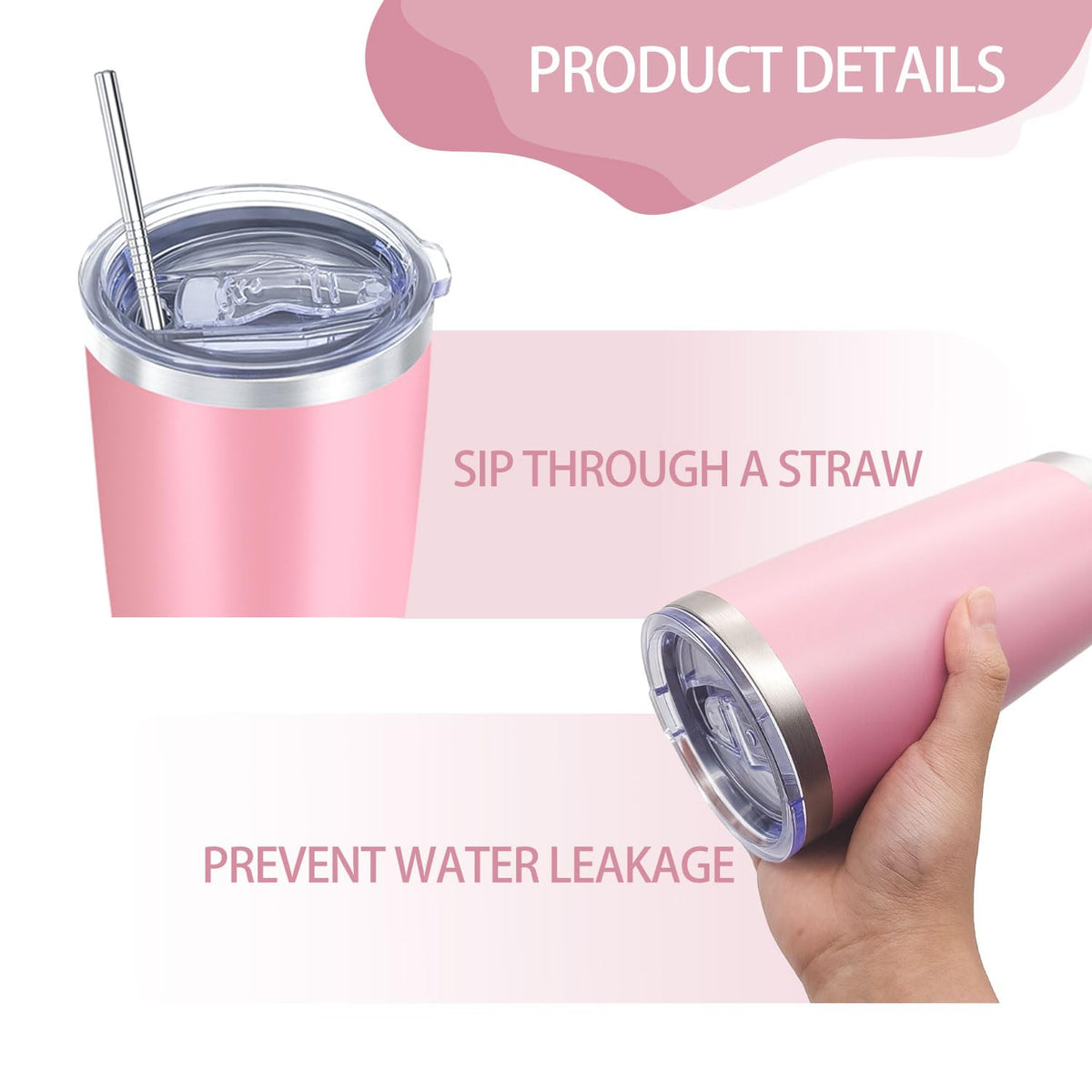 YOUKE OLA double-wall vacuum insulation preserves temperature for longer refreshment