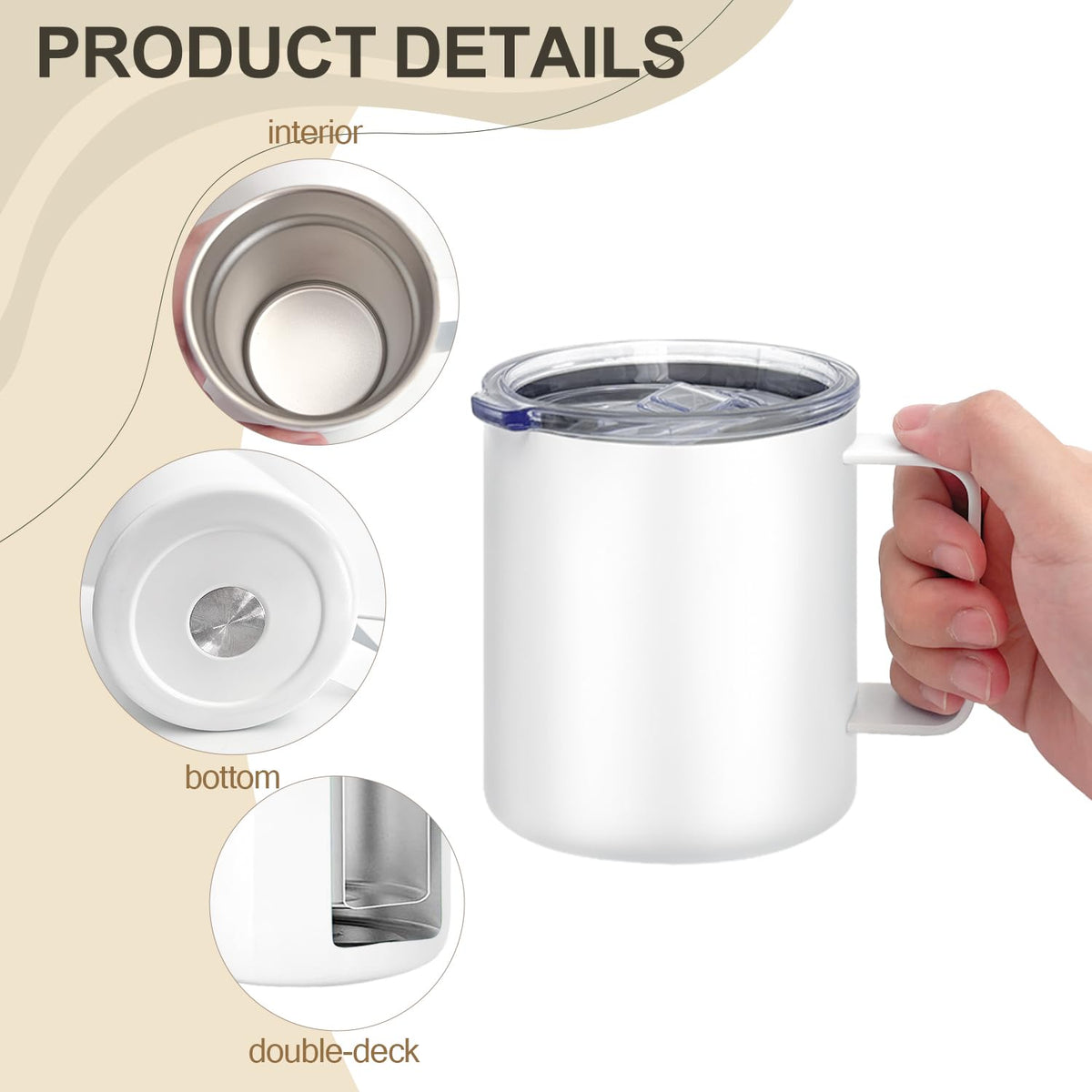 YOUKE OLA double-wall vacuum insulation keeps drinks at temp.