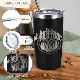 YOUKE OLA engraving-friendly tumbler with matte coat for personalized gifts.