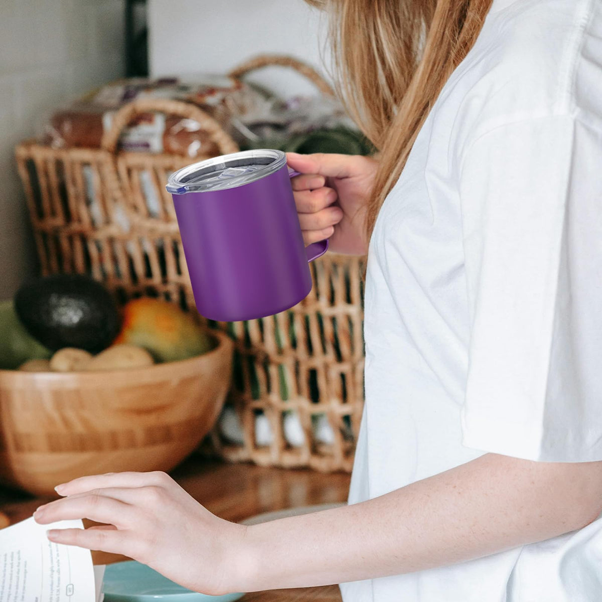 YOUKE OLA multicolor mugs arranged for an office vibe.
