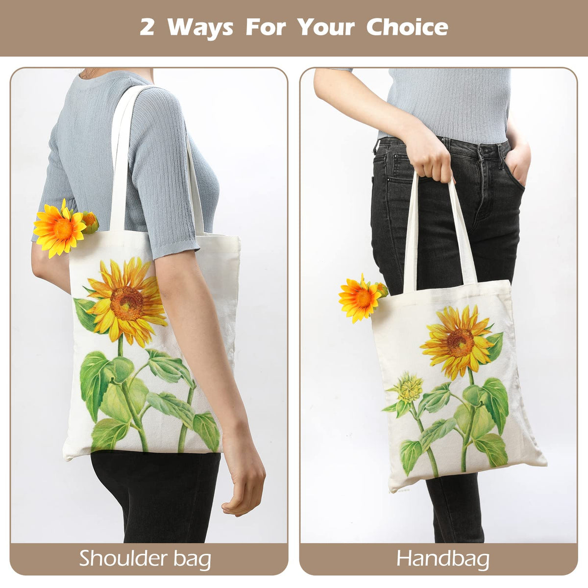 YOUKE OLA polyester reusable tote for everyday shopping and crafts.