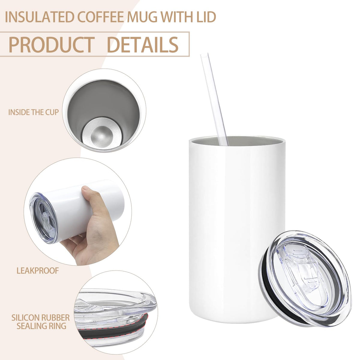 YOUKE OLA stainless steel tumbler body with durable double-wall