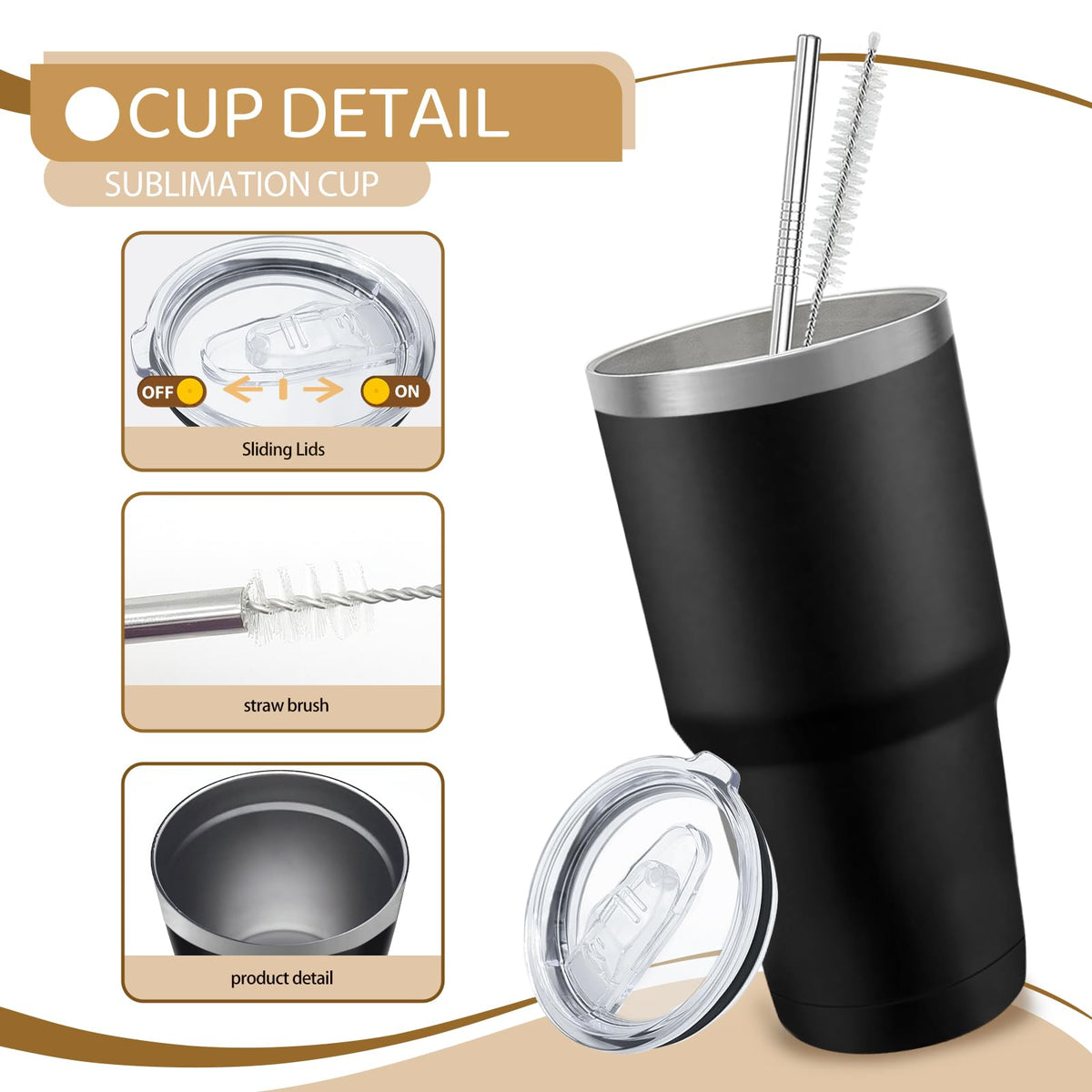 YOUKE OLA straw brushes for easy cleaning after use