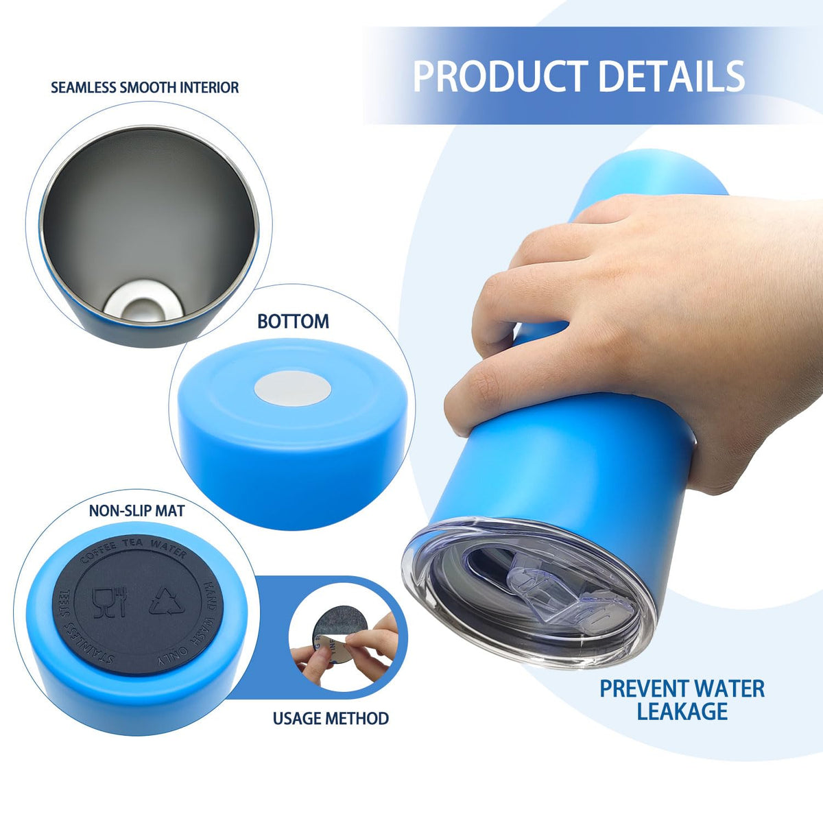 YOUKE OLA tumbler with lid and straw set for travel and hydration.