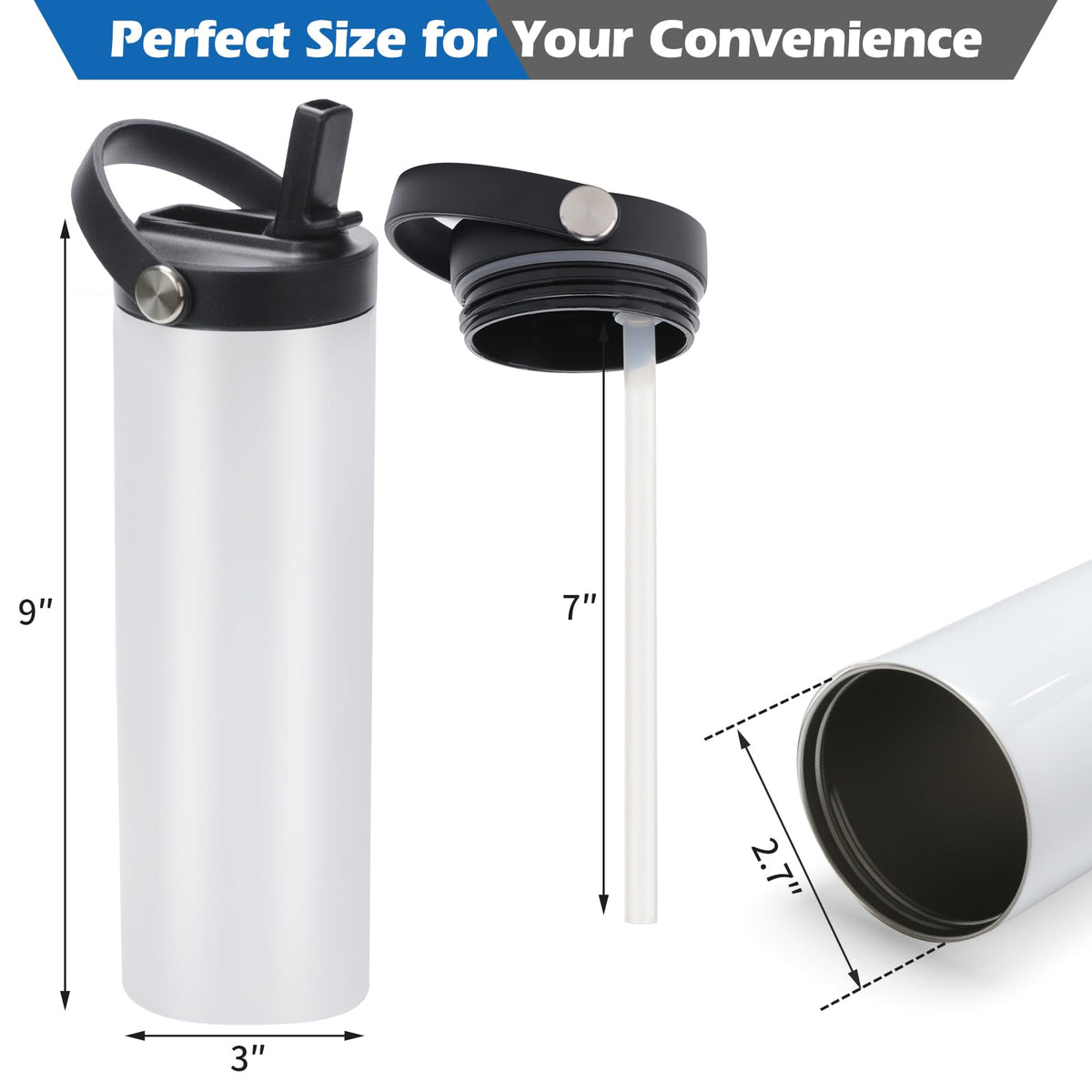 YOUKE OLA sublimation tumbler completely straight enables precise full-wrap printing