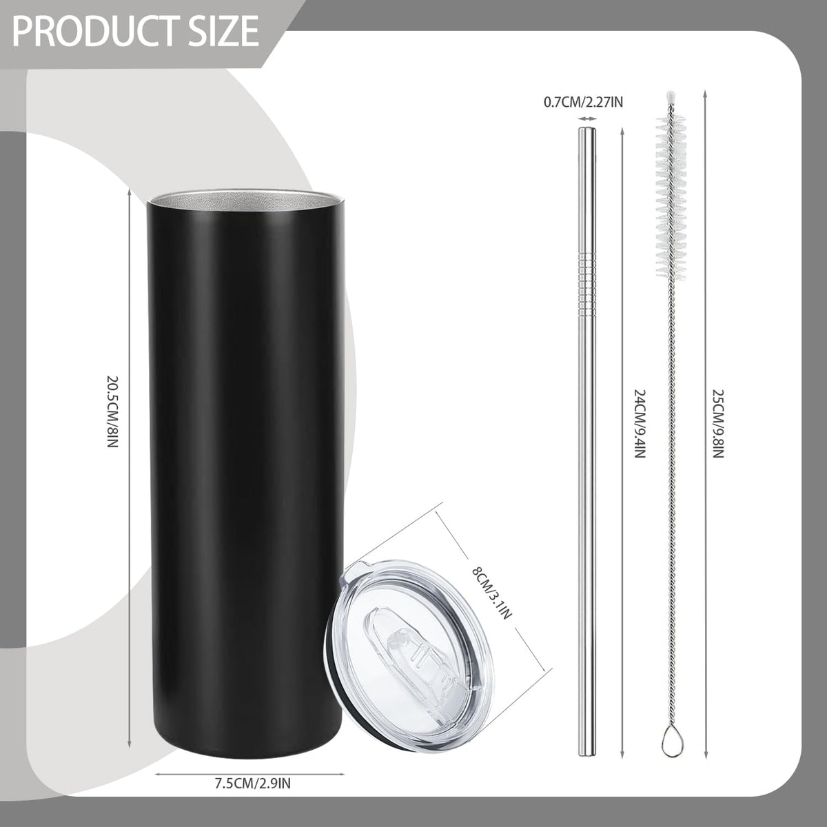 YOUKE OLA stainless steel straws included for spill-safe sipping.