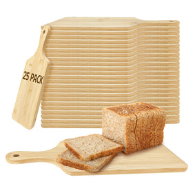 YOUKE OLA 25-piece bamboo boards with handles for easy storage and gifting.