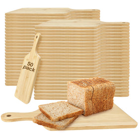 YOUKE OLA bamboo cutting board with handle, 11x5 inches, ideal for daily kitchen prep and serving.