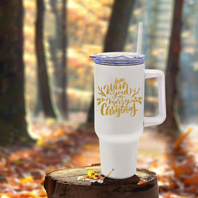 YOUKE OLA 40oz tumbler; design photos or logos on the white coating.