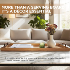 Young Speeds durable acacia wood construction for long-lasting service.