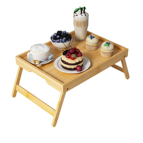 Youpehom bed tray with folding legs for stable breakfast in bed.