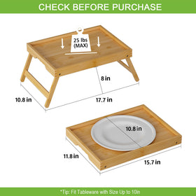Youpehom serving tray with handles for easy transport of meals.