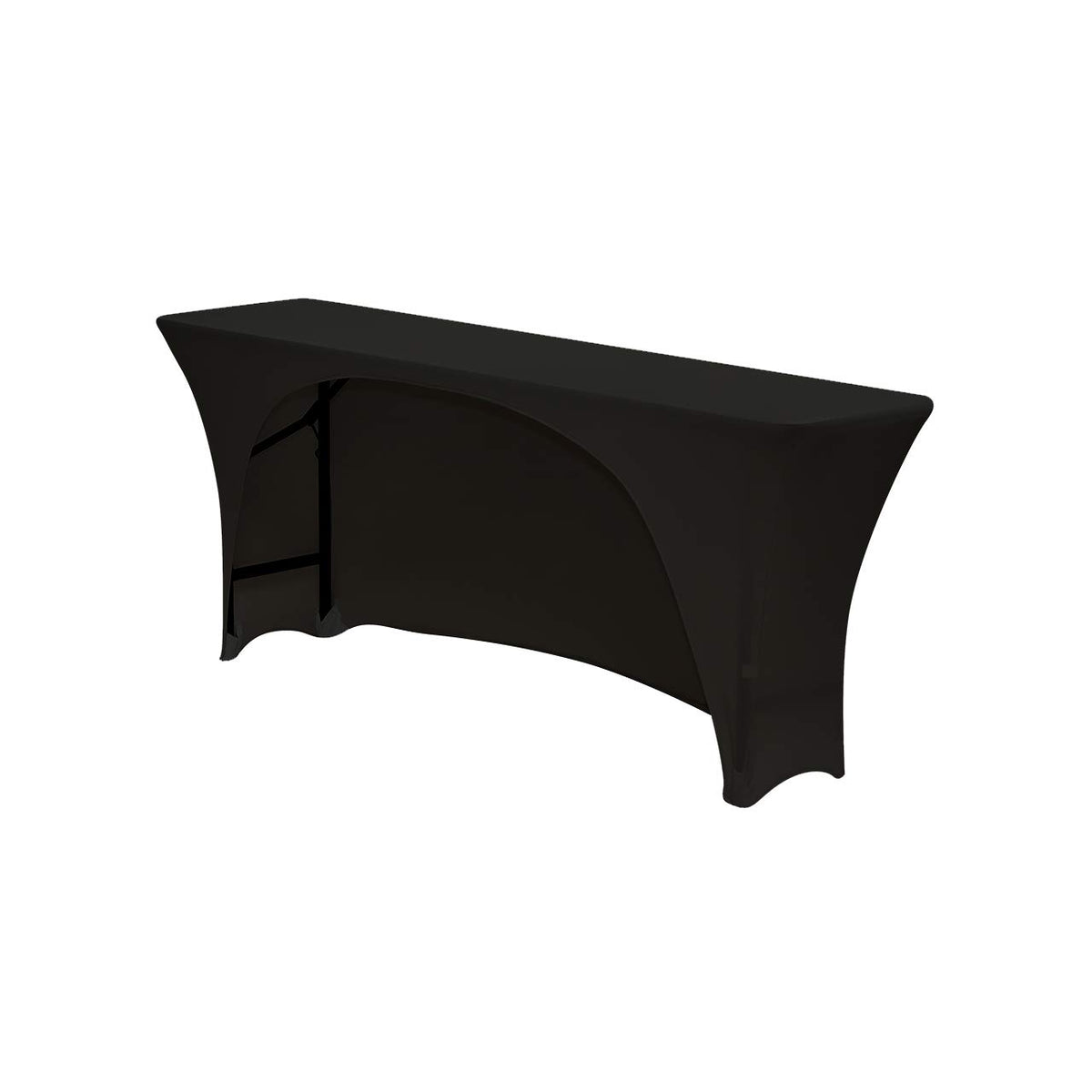 YOUR CHAIR COVERS fabric close-up shows four-way stretch and durable elasticity