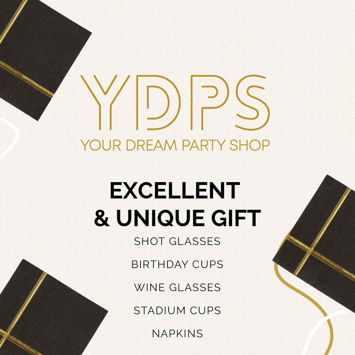 Your Dream Party Shop 100-pack for weddings and events keeps tables chic