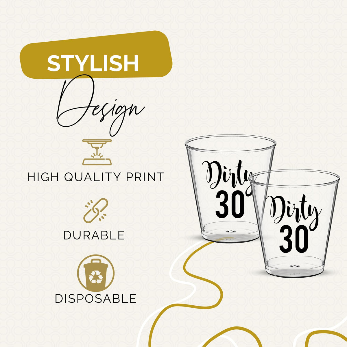 Your Dream Party Shop dirty 30 decorations for her add festive vibes.