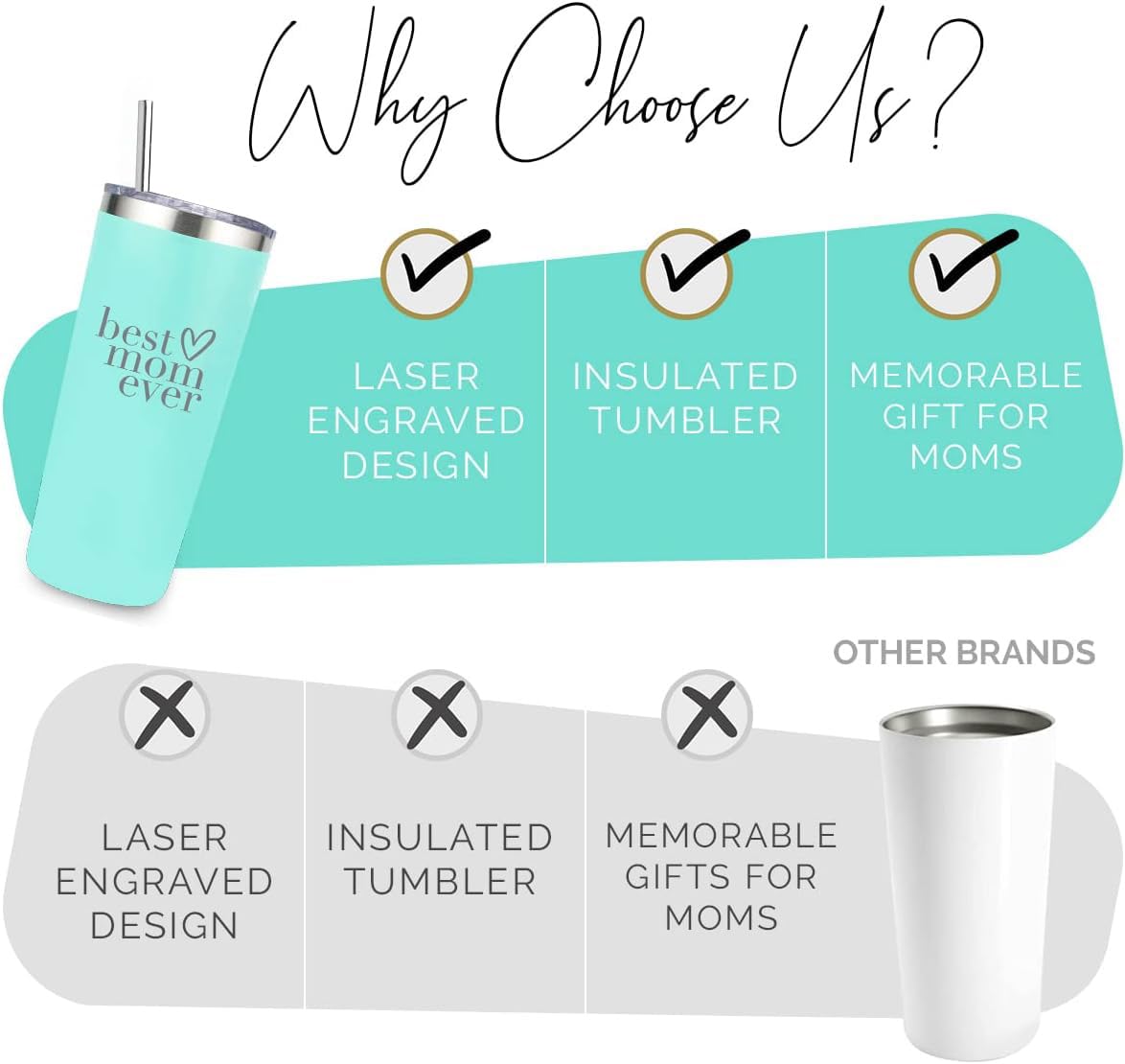 Your Dream Party Shop Best Mom Ever tumbler is dishwasher safe for quick cleanup