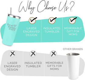 Your Dream Party Shop Best Mom Ever tumbler is dishwasher safe for quick cleanup