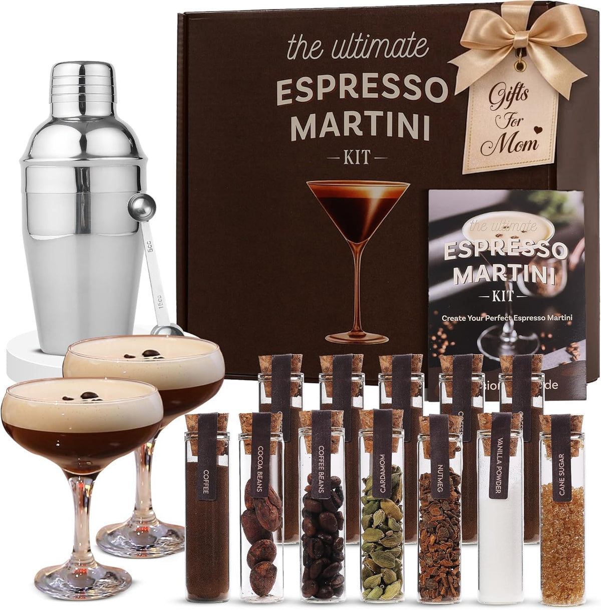Your Dream Party Shop espresso martini kit with premium shaker highlights effortless at-home mixology.