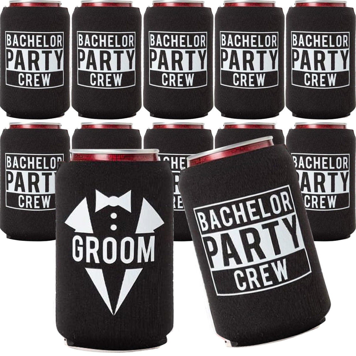 Your Dream Party Shop 12-pack can coolers in white and black for stylish drinks at gatherings