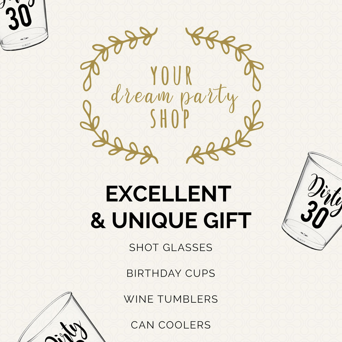 Your Dream Party Shop 9-pack set ready for instant celebrations.