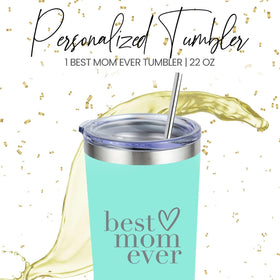 Your Dream Party Shop Best Mom Ever tumbler is built with tough stainless steel construction
