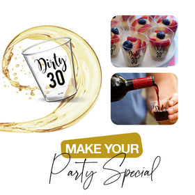 Your Dream Party Shop sturdy disposable cups withstand repeated toasts all night.