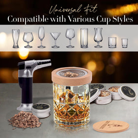 Your Dream Party Shop two premium whiskey glasses arranged for tasting.
