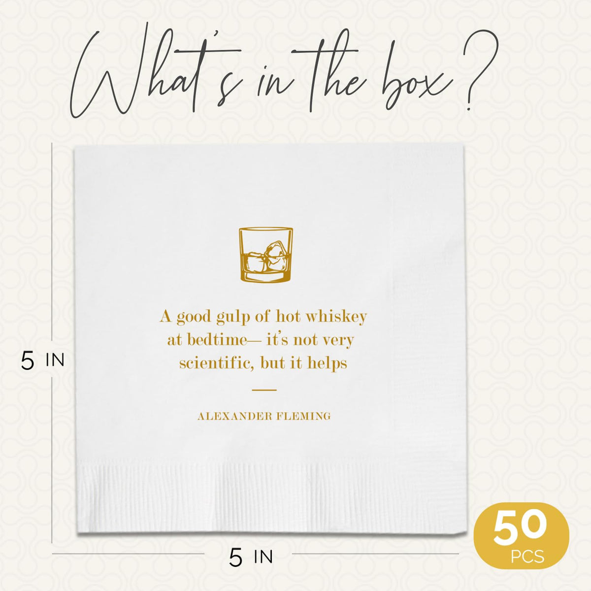 Your Dream Party Shop wedding cocktail napkins bring witty elegance to receptions.